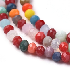 Imitation Jade Glass Beads Strands&nbsp;X-GLAA-E415-01B
