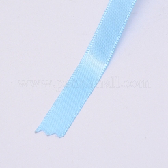 ポリエステルリボン  フラットリボン  ディープスカイブルー  10mm&nbsp;OCOR-WH0033-21E