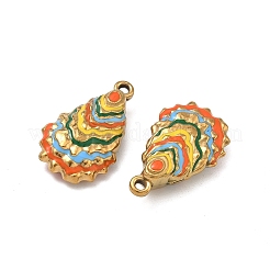 304 Stainless Steel Enamel Pendants&nbsp;STAS-F347-01G
