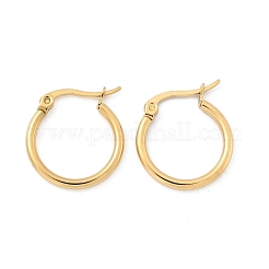 Ion Plating(IP) 304 Stainless Steel Hoop Earrings&nbsp;EJEW-N0016-11G-B