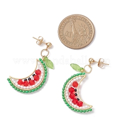 fruits Glass Stud Earrings&nbsp;EJEW-MZ00524-02