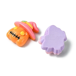 22個 11スタイル ハロウィンテーマ 不透明樹脂デコデンカボション  混合図形  14~28x20.5~31.5x8.5~11mm  2個/スタイル&nbsp;CRES-FS0001-15