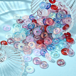 160Pcs 8 Colors Handmade Luminous & Gold Foil Lampwork Beads&nbsp;LAMP-CJ0001-38