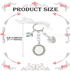 Alloy Blank Dome Photo Frame Oval & Rectangle Bridal Charm&nbsp;KEYC-CJ00008