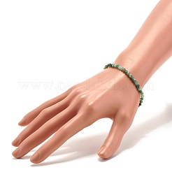 3.5MM Natural Emerald Round Beads Stretch Bracelet for Women&nbsp;BJEW-JB07413