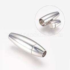 Tarnish Resistant Smooth 304 Stainless Steel Magnetic Clasps with Glue-in Ends&nbsp;MC087