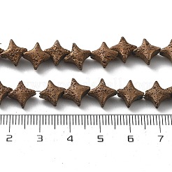 Electroplated Natural Lava Rock Beads Strands&nbsp;G-A251-C01-01C