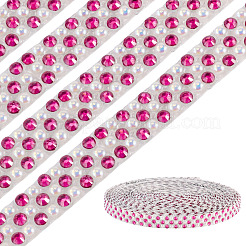3 Yards Resin Self Adhesive Sewing Trim Hotfix Rhinestone Tape&nbsp;DIY-TA0013-15C