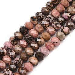 Natural Rhodonite Beads Strands&nbsp;G-C259-A25-5x8mm