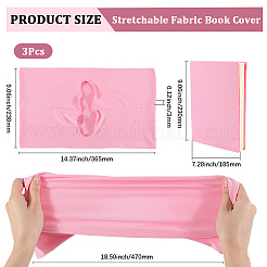 3Pcs Elastic Fabric Book Covers&nbsp;AJEW-CP0006-14G