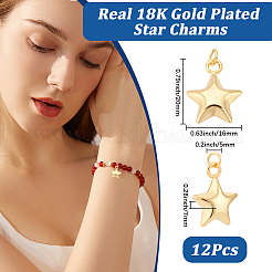 12Pcs Brass Pendants&nbsp;KK-BBC0026-19