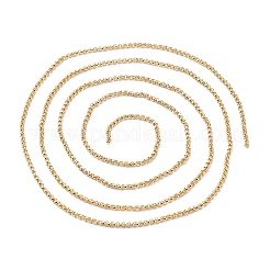 イエローゴールドフィルドローロチェーン  ハンダ付け  本金14KGFゴールドフィルド  リンク：2x1mm&nbsp;CHC-M023-21G