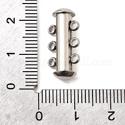 304 Stainless Steel Slide Lock Clasps&nbsp;STAS-F350-01B-P