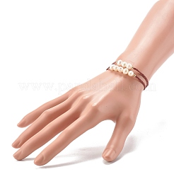 Mother's Day Adjustable Nylon Thread Cord Bracelets Sets for Mom & Daughter&nbsp;BJEW-JB06528-02