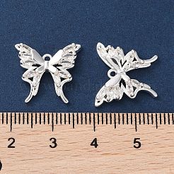 Brass Micro Pave Clear Cubic Zirconia Pendants&nbsp;KK-G491-04S