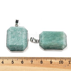 Natural Amazonite Pendants&nbsp;G-B139-02P-01