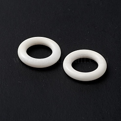 ナチュラルホワイトアゲートドーナツチャーム  15x3mm  穴：9.5mm&nbsp;G-C247-06E