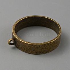 チベットスタイルの合金オープンバックベゼルペンダント  UVレジンDIY用  エポキシ樹脂  プレスジュエリー  リング  アンティークブロンズ  33~33.5x29x7.5mm  穴：2.5~3mm  内径：26mm&nbsp;FIND-WH0152-220AB