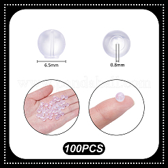100Pcs Silicone Earring Nuts&nbsp;FIND-UN0009-93