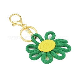 6Pcs Woven Costume Flower Keychains&nbsp;KEYC-JKC01434