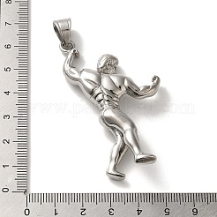 Non-Tarnish Hip Hop Fitness 316L Surgical Stainless Steel Pendants&nbsp;STAS-H194-01P-02