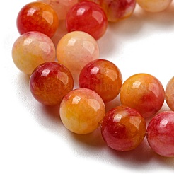 Natural Dyed Yellow Jade Beads Strands&nbsp;G-Q160-A01-01C