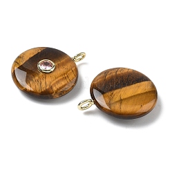 Natural Tiger Eye Pendants&nbsp;G-I391-02G-01