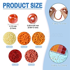 5 Colors Glass Seed Beads&nbsp;SEED-YW0002-49A
