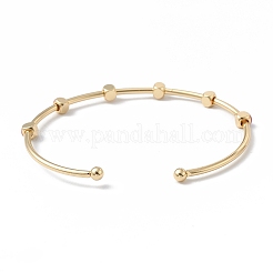 Brass Cuff Bangles&nbsp;BJEW-A134-02G-09