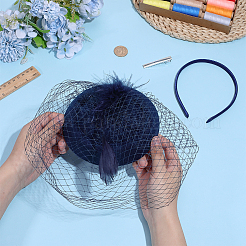 Wedding EVA & Feather Hat Hair Clips and Hair Bands for Women&nbsp;OHAR-WH0034-38