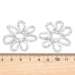 304ステンレスペンダント  中空花のチャーム  ステンレス鋼色  40x37.5x2mm  穴：9x4.5mm&nbsp;SA-CBAE7EB-17P