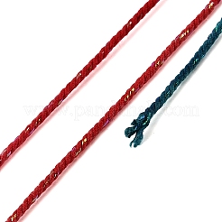 30mセグメント染色綿とメタリックストリング糸  ラウンド  DIYの工芸品について  ギフトラッピングとジュエリー作り  カラフル  1mm  約32.81ヤード（30m）/ロール&nbsp;OCOR-F018-01J