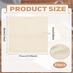 20Pcs Suede Polishing Cloth&nbsp;AJEW-LP0004-09