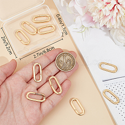 10Pcs Brass Spring Gate Rings&nbsp;KK-BBC0015-57G-03