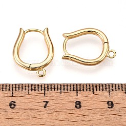 真鍮製フープピアスの発見  鉛フリー＆ニッケルフリー＆カドミウムフリー  チューリップ  18KGP本金メッキ  17x13x2mm  穴：1.4mm  ピン：0.9mm&nbsp;KK-N261-57G