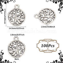 100Pcs Tibetan Style Alloy Pendants&nbsp;TIBEP-SC0002-95