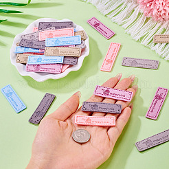 42Pcs 6 Colors Microfiber Label Tags&nbsp;DIY-TA0012-19