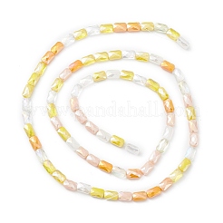 Gradient Color Electroplate Glass Bead Strands&nbsp;X1-GLAA-E042-01C