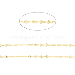 Rack Plating Brass Triangle & Paperclip Chains&nbsp;CHC-C025-09G