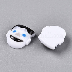 ハロウィンテーマの蓄光樹脂デコデンカボション  暗闇で光る  人間  11x10x4mm&nbsp;LS-CRES-T026-01F