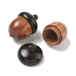Wooden Acorn Box Jewelry Pendants&nbsp;WOOD-WH0022-06D