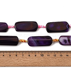 Natural Banded Agate Beads Strands&nbsp;G-H342-B06-01