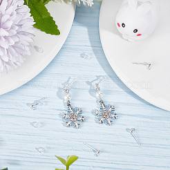 10Pcs 925 Sterling Silver Stud Earring Findings&nbsp;STER-BBC0001-51
