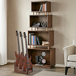 Plywood & Iron Guitar Shoulder Strap Holders&nbsp;AJEW-WH0609-755