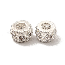 Rack Plating Brass Cubic Zirconia Beads&nbsp;KK-G457-03S-02