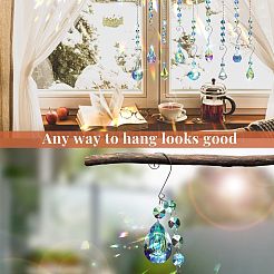 Glass Teardrop/Cone/Oval/Round Pendant Decorations&nbsp;WG34775-01