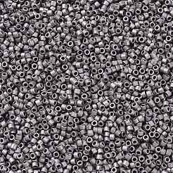 MIYUKIデリカビーズ小  シリンダー  日本製シードビーズ  15/0  （dbs0321)マットニッケルメッキ  1.1x1.3mm  穴：0.7mm  約35000PCS /ボトル  10 G /ボトル&nbsp;SEED-JP0008-DBS0321