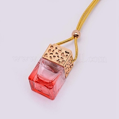 Car Hanging Air Freshener Glass Bottles&nbsp;DJEW-WH0008-10F