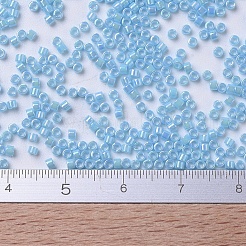 MIYUKIデリカビーズ  シリンダー  日本製シードビーズ  11/0  (db0164) 不透明ターコイズブルー ABS  1.3x1.6mm  穴：0.8mm  約2000個/10g&nbsp;X-SEED-J020-DB0164