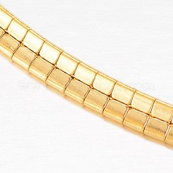 304ステンレスネックレス  カニカン付き  ゴールドカラー  14.1cm（5-1/2インチ）&nbsp;X-NJEW-D274-02G